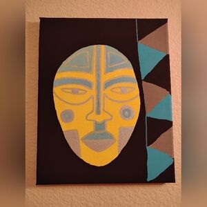 tribal face mask painting